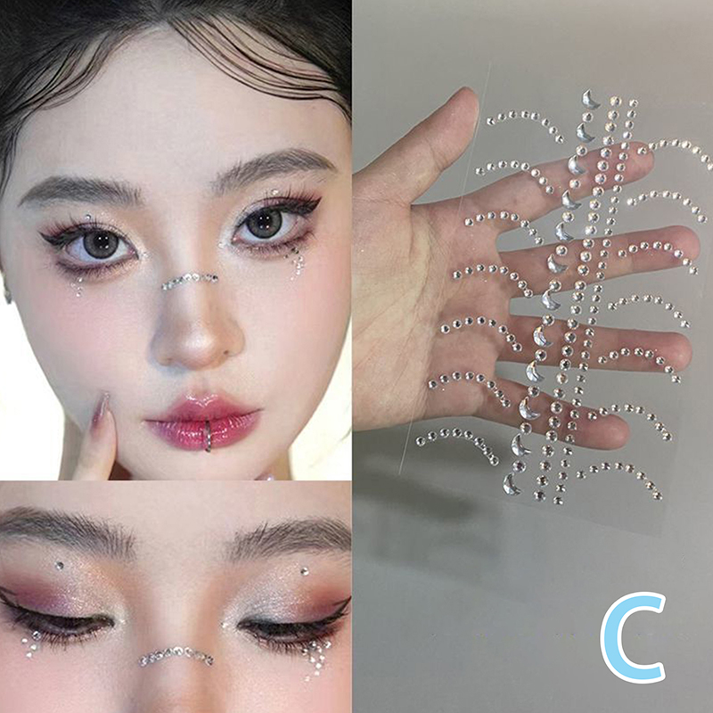 Beauty & Makeup Katia Di Paola Palermo - Nowe samoprzylepne diamentowe naklejki na twarz,