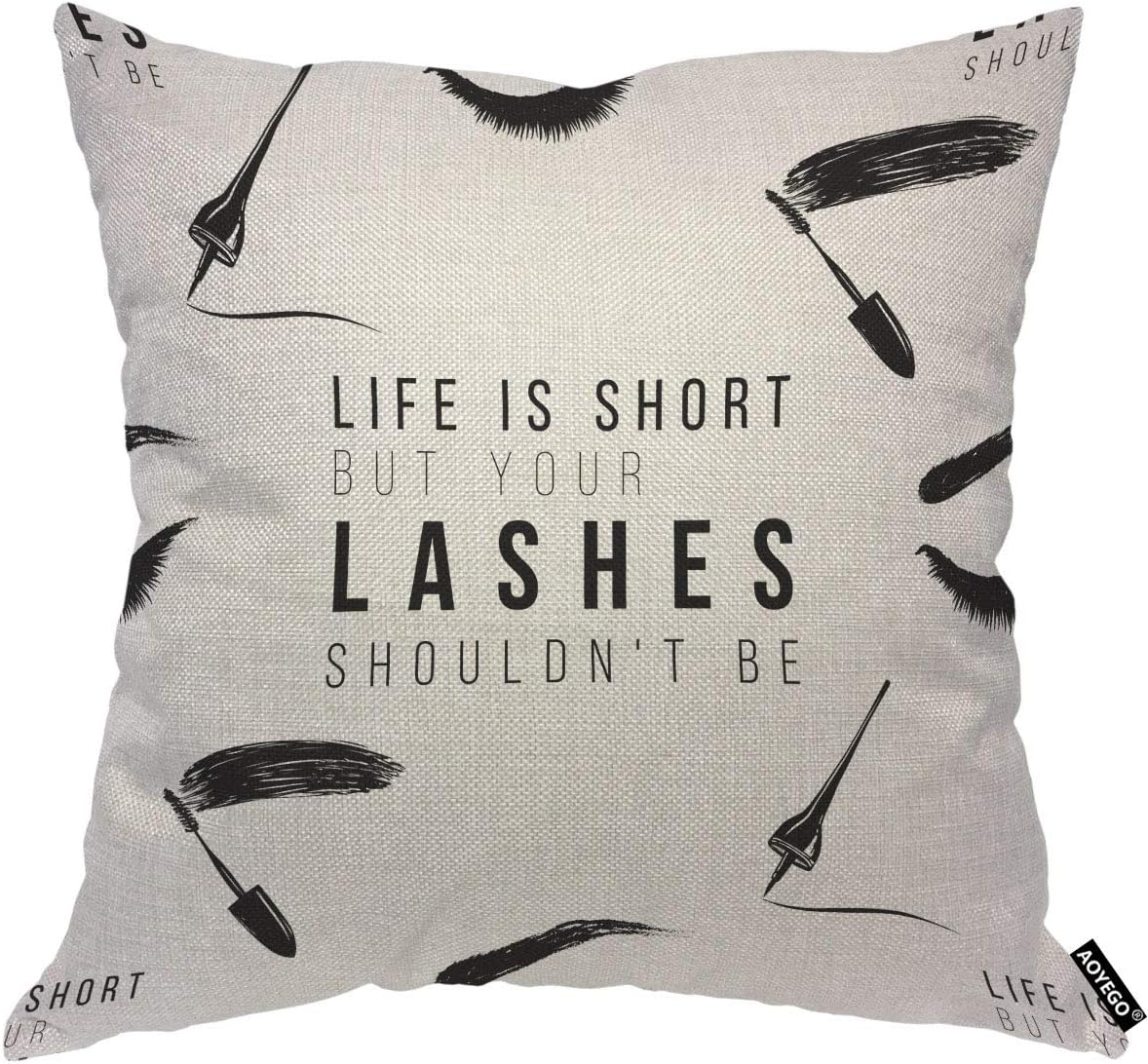 Zabawna poszewka na poduszkę z – Beauty Makeup Quotes Funny recenzja i cena